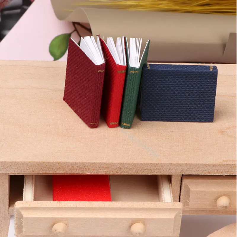 Mini Boek Livre Note Books Model Toys Miniature Items Things Dollhouse Furniture Accessorie for Barbie Ob11 Bjd 1/12 Dolls House 4