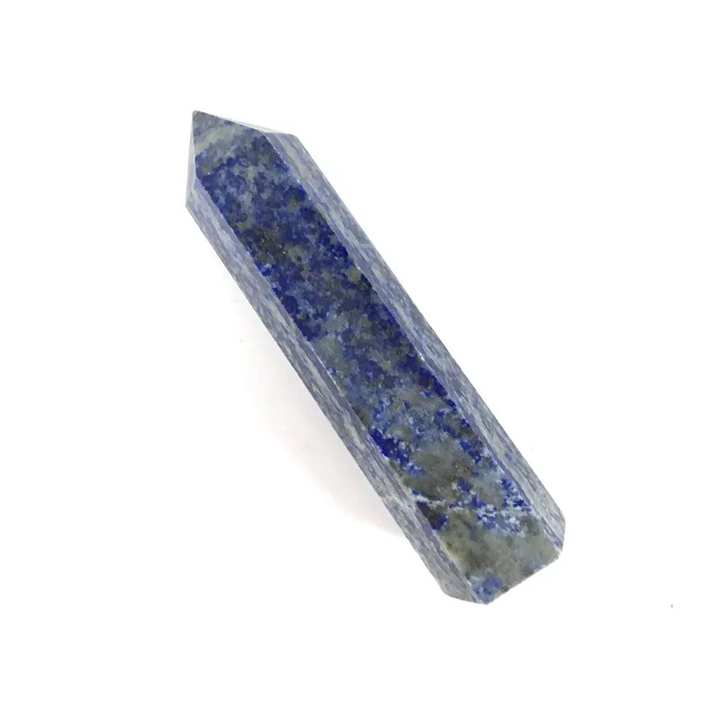 1 шт. натуральный кристалл Lapis шестиугольная колонна КРИСТАЛЛ ТОЧКА минеральный ремонт домашнего интерьера DIY Подарок Украшение LP