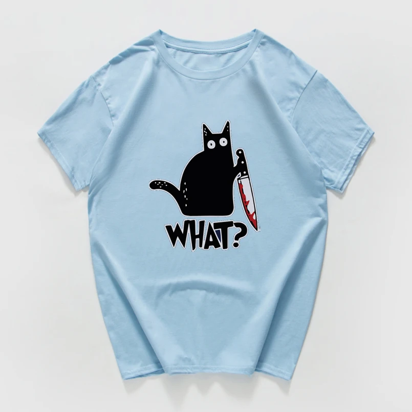 Забавная Мужская футболка с котом, Винтажная футболка унисекс с рисунком кота и ножа, новинка, уличная Мужская футболка, мужская одежда