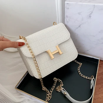 

Louis Brand 2020 Summer Fashion Chain Shoulder Messenger Bags Famous Designer Women Purse and Handbags Casual Small Square Bags