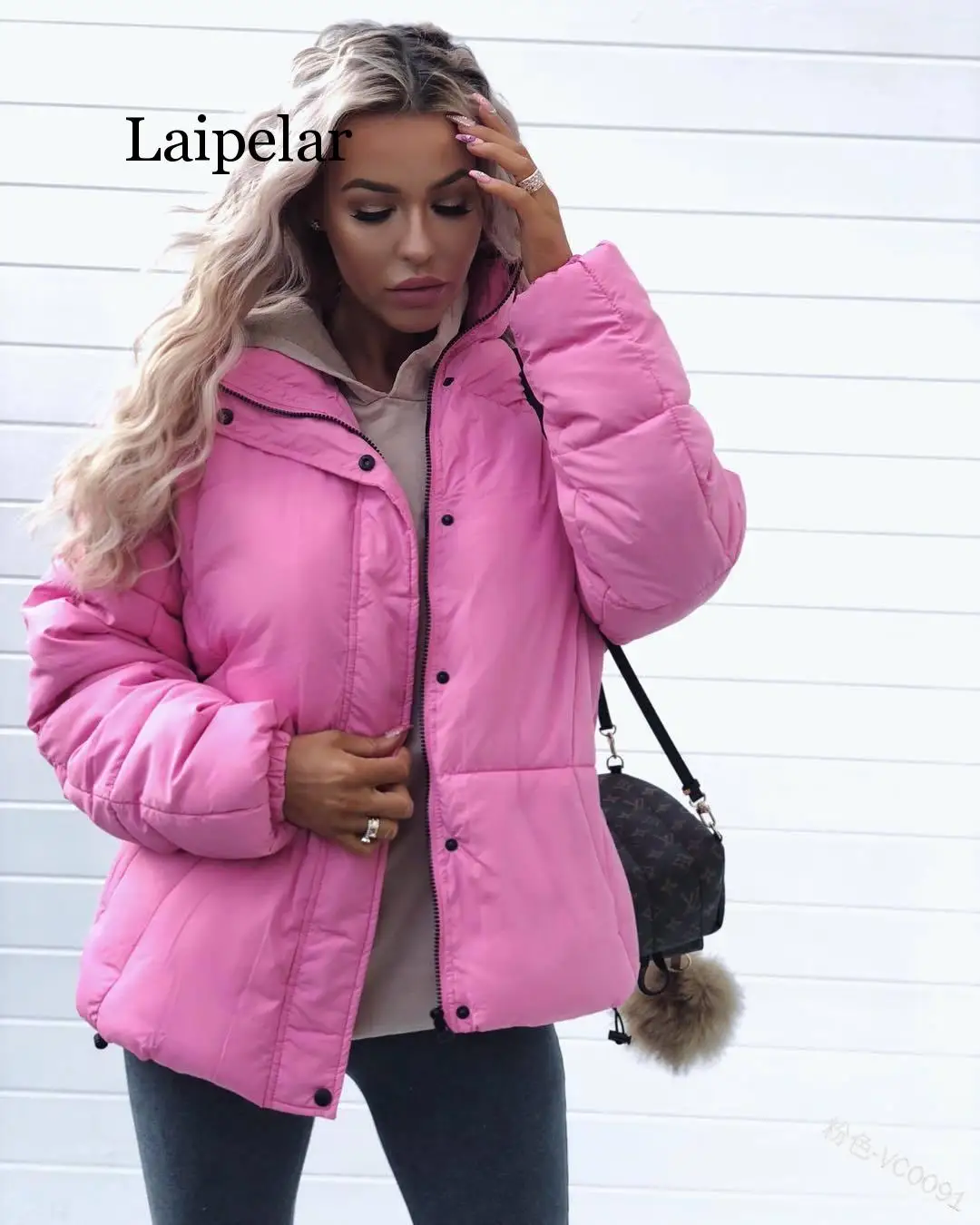

Laipelar New Women Thick Jackets Autumn Winter Loose Full Sleeve Casual Fashion New Warm Zippers Button Ladies Jacket