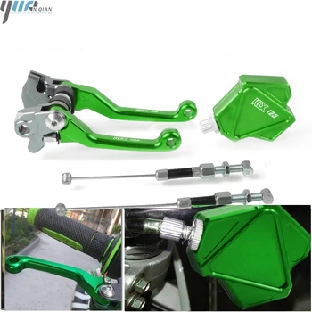 

FOR KAWASAKI KLX125 D-TRACKER125 2010-2016 2015 2014 2013 CNC Dirt Bike Pivot Brake Clutch Levers Easy Pull Clutch Lever System