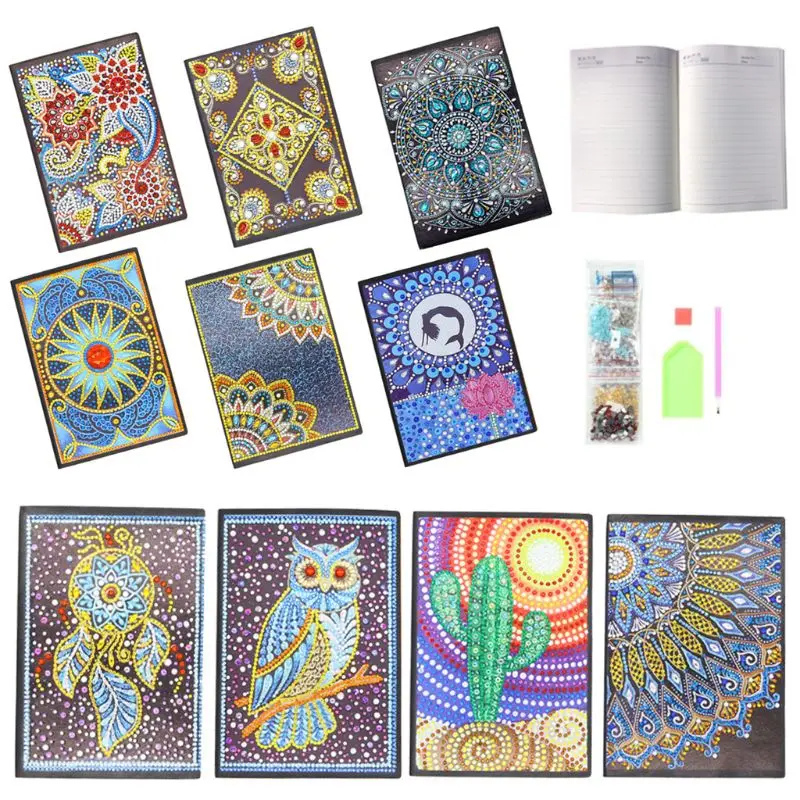 

Creative DIY Diamond Painting Special Shaped Notebook Diary Book A5 Embroidery Cross Stitch Craft Gift