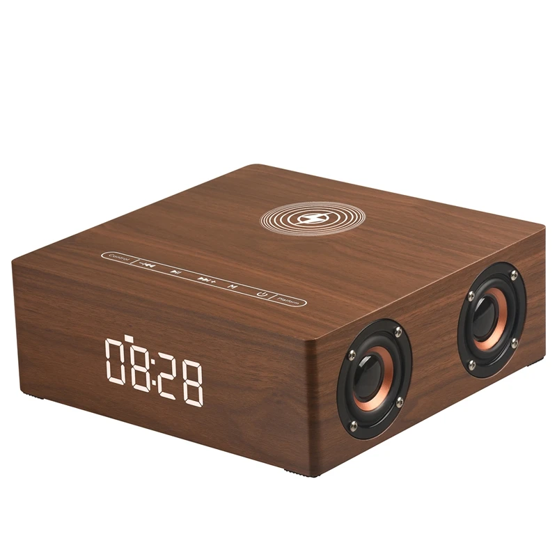 JABS Q5A многофункциональное Беспроводное зарядное устройство Будильник Bluetooth динамик подходит для iPhone стерео музыкальный плеер Музыка объемный так