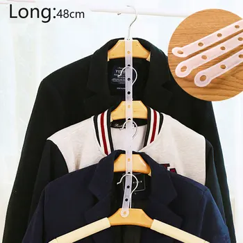 

5pcs10pcs20pcs/vanzlife Creative hangers article link chain transparent clothe hanger pimp article plastic hanger connection bar