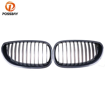 

POSSBAY 2 Pcs Car Front Center Wide Kidney Hood Car Grilles for BMW 5-Series E60 Sedan/E61 Touring 520d/520i/523i/525d 2003-2010