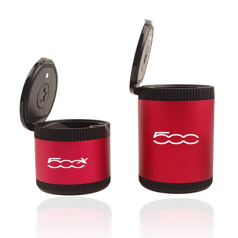 Posacenere Per Auto Luci A Led Posacenere In Lega Tazza In Alluminio Per Fiat 500 500 C 500L 500X 500E Bravo Toro Asfa Talento Van Car Sticker