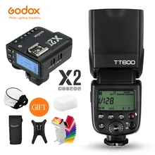 Godox TT600 2.4G Wireless Camera Flash Speedlite + X2T Transmitter Wireless Flash Trigger for Canon Nikon Fujifilm Sony Olympus