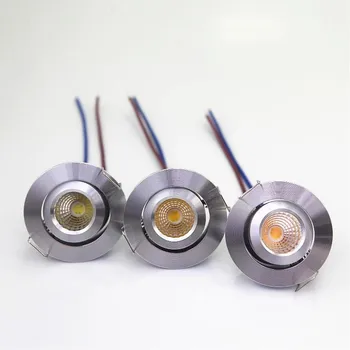 

3pc High Quality 3W Dimmable Mini LED Downlight MINI COB CREE LED Spot light LED Ceiling Lamp Driverless LED Lamps Free Shipping
