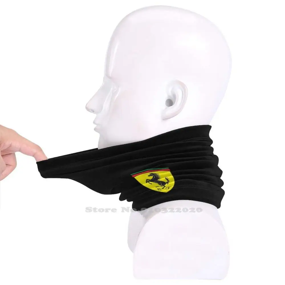 mens white scarf Ferrari Wind-Proof Dust-Proof Sport Neck Scarf Team Ferrari Ferrari Car Cars Turbo Fire Project Car mens blanket scarf