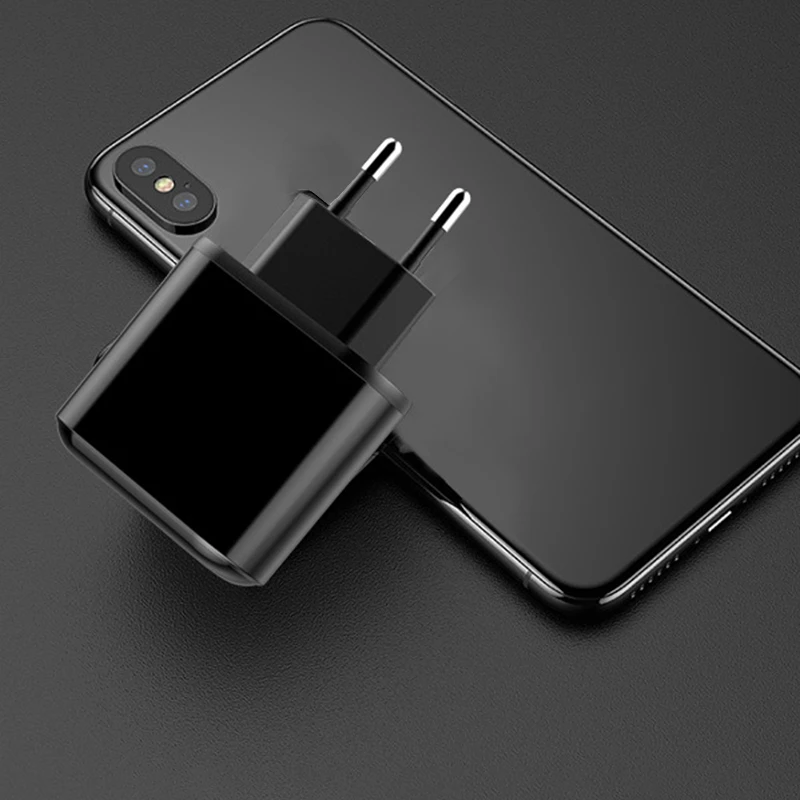 USB настенное быстрое зарядное устройство FC3.0 PD3.0 18 Вт двойной порт ультра компактный USB C цифровой дисплей зарядное устройство для iPhone 8 X XR 11 xiaomi huawei
