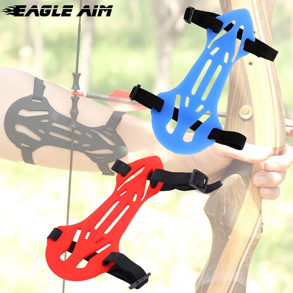 

Bow and Arrow Archery Shooting Armguard Arm Protecter Guard W/2-Straps Protector Arm Protection