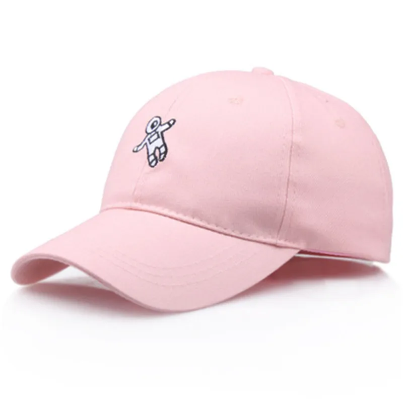 Новая эра Boston Red Sox козырьки хлопок вышивка астронавт бейсболка Harajuku стиль пара мультфильм Открытый шляпа от солнца - Цвет: Розовый