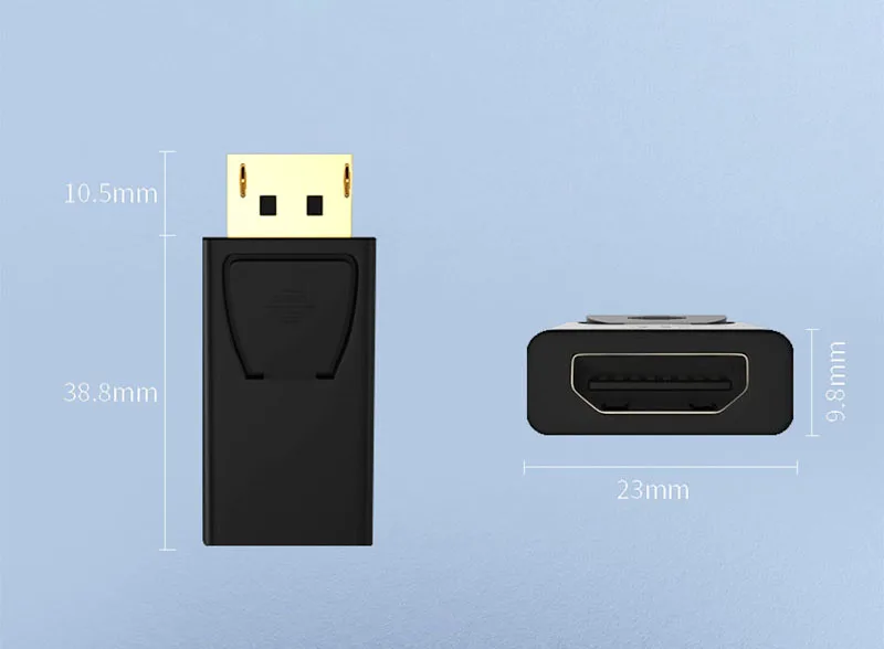 

DP To HDMI Max 1080p Display Port DP Male To HDMI Female Adapter Black High Quality Dp To Hdmi Converter For HDTV PC