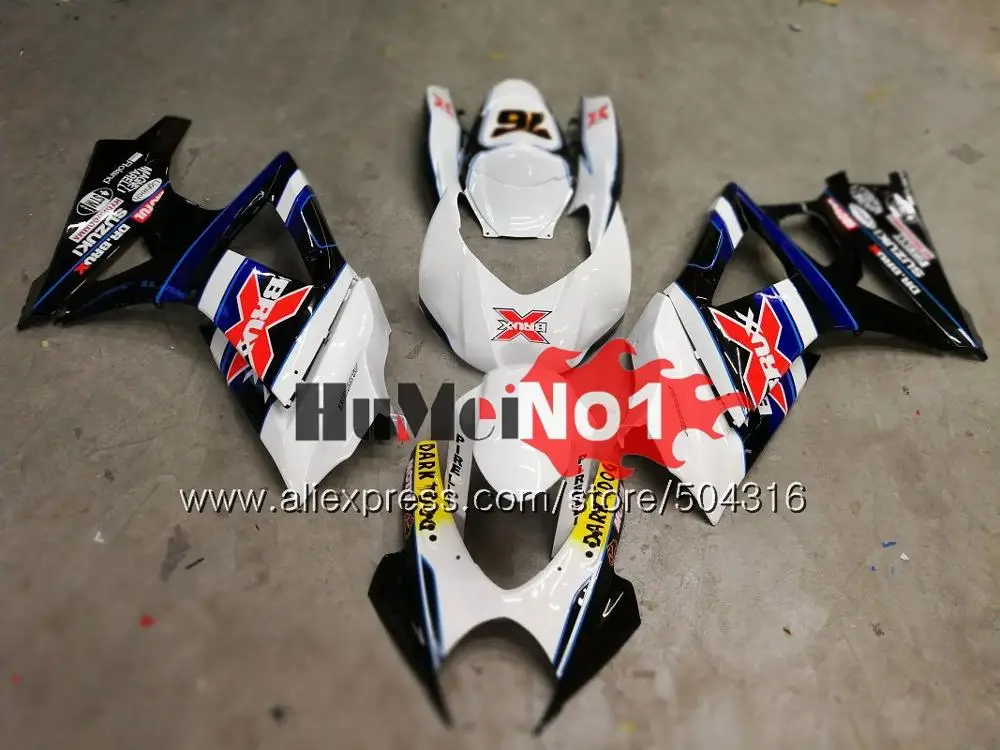 Корпус для SUZUKI GSXR1000 K7 GSX-R1000 GSXR 1000 Красный Пламя 22MC. 2 1000CC GSXR-1000 07 08 GSX R1000 2007 2008 07 08 обтекатели - Цвет: No. 4