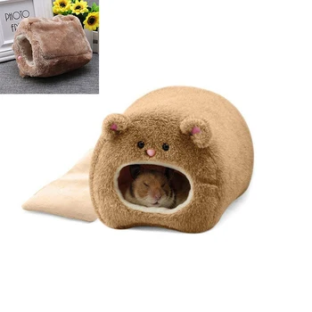 

10pcs Cute Small Animal Cages Hamster House Winter Warm Hanging Cage Hamster Nest For Rabbit Hamster Rat