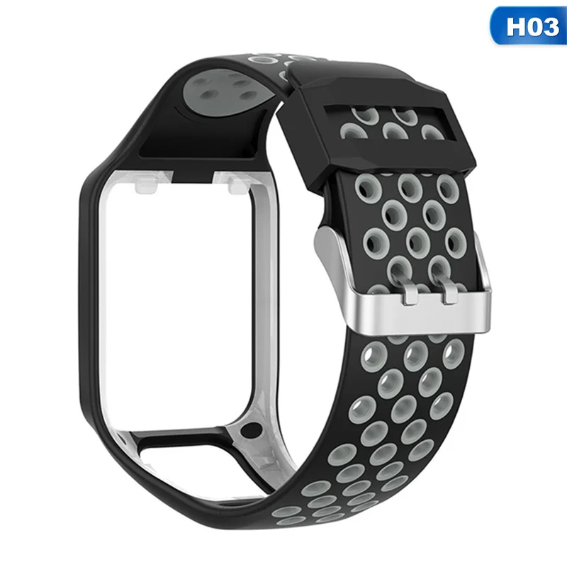 Сменный силиконовый ремешок для TomTom Runner 2/3 Spark/3 дышащая повязка спортивные Смарт-часы аксессуары