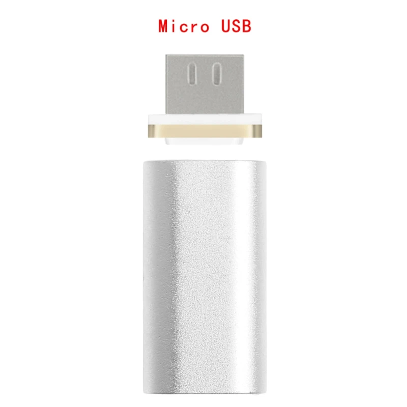 Магнитный Micro USB Женский к мужскому металлическому штекерному конвертерному адаптеру для телефона Android