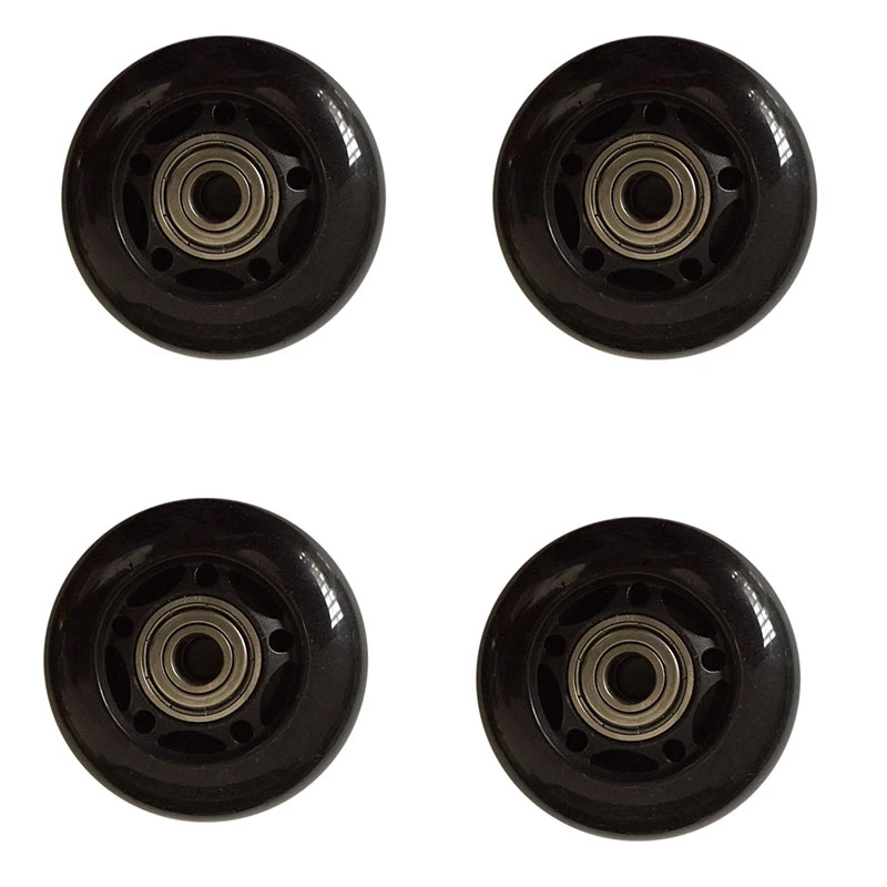 Roller Skates Rubber Wheels Anti-Skid Mute Wear-Resistant Roller Skates Skate Accessories 4Pcs