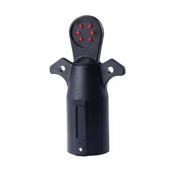 

Wiring Circuit Tester US Standard 12V 7 Pin Wiring Circuit Tester Socket Detect Probe Plug Round Adapter for Trailer Caravan RV