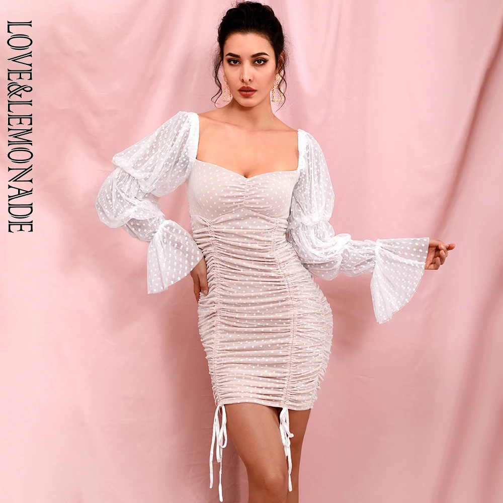 Elastic top dress with sleeves Clearance