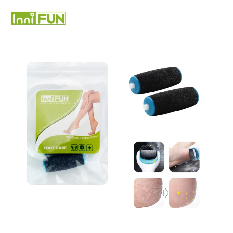 

InniFun 2pcs For Sholl Silky Electric Repairing Foot Machine Peeling For Pedicure Device To Replace Sand Grinding Head