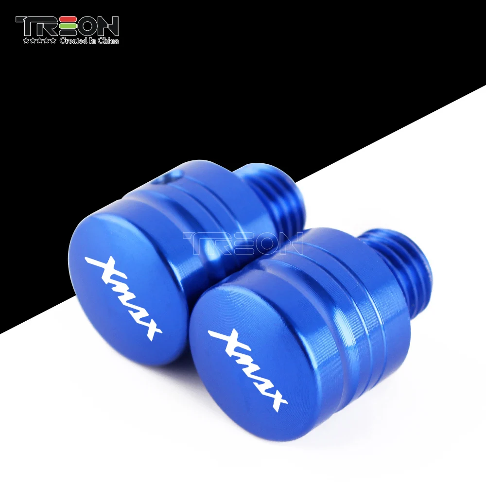2 Pezzi Universali Per Yamaha Xmax 125 250 300 400 2017 2018 Moto M10X1, 25 Cnc Specchio Foro Tappo Vite Coperchio Alluminio Cnc