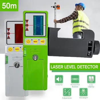 

50M Outdoor Inodoor Laser Level Detector or Receiver LCD displays Red or Green beam Line Laser Level Vertical And Horizontal