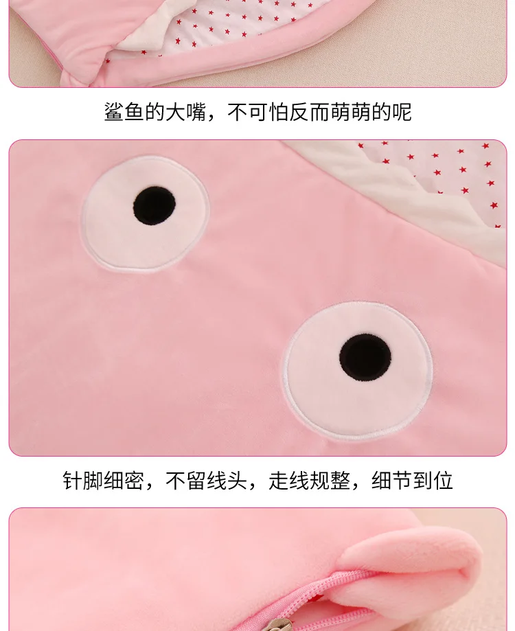 Insular/Новое поступление, милый спальный мешок с рисунком акулы для малышей, зимний детский спальный мешок, теплое одеяло для пеленания, одеяло для детей