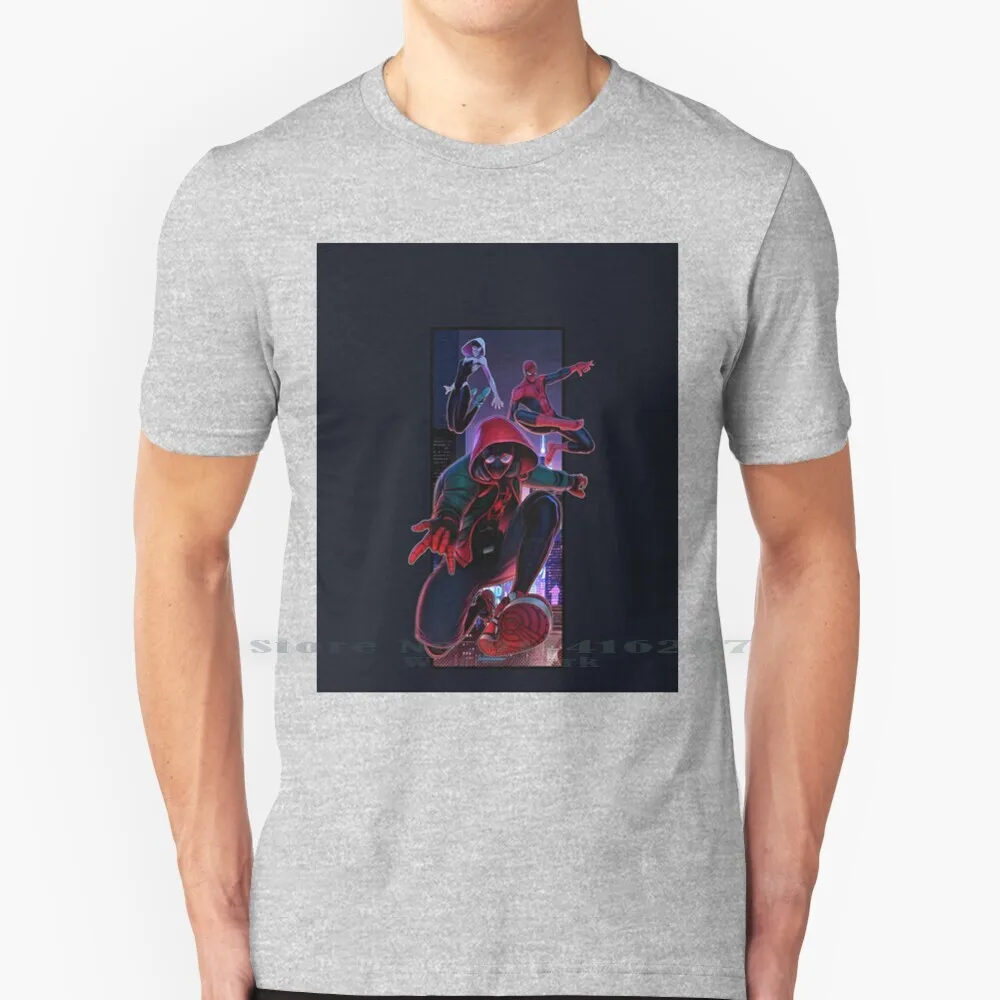 Miles, Maglietta Peter E Wen 100% Puro Cotone Miles Morales Peter Parker Wen Stacy Nel Ragno Verse Spider Verse Comics