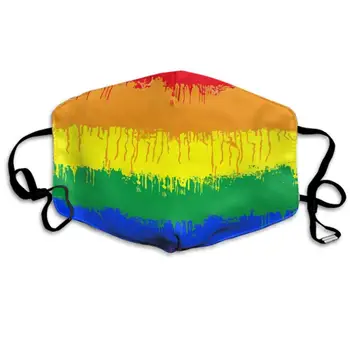 

CIGOCI Comfort Face Masks Earloop Anti Allergy for Dust Cleaning, Boys Girls Adults - Anti Pollution (LGBT Gay Lesbian Flag