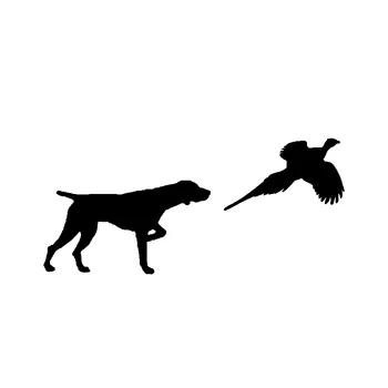 

Dawasaru Funny Car Stickers German Shorthair Pointer Pheasant Waterproof Decals For Auto Motorcycle Truck Suitcase PVC,15cm*6cm