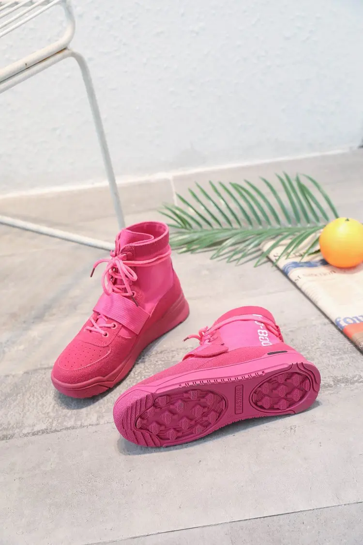 

WOMEN'S Shoes Short in Size Processing Autumn New Style Martin Boots Women's Hight-top Combat Boots British Style Street Versati