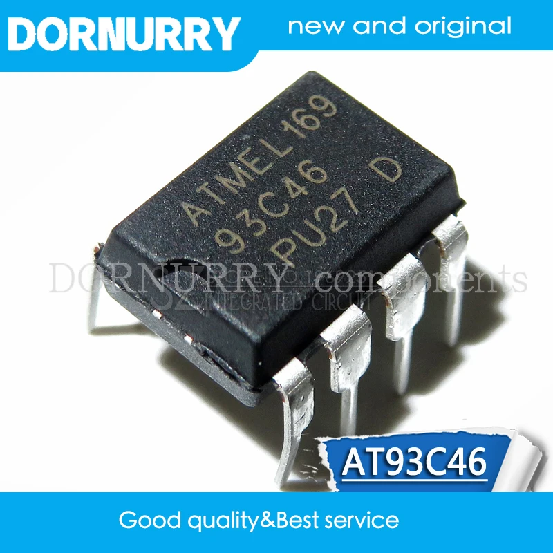 

1PCS AT93C46 DIP8 93C46 DIP-8 DIP EEPROM 64x16 new and original HJXRHGAL