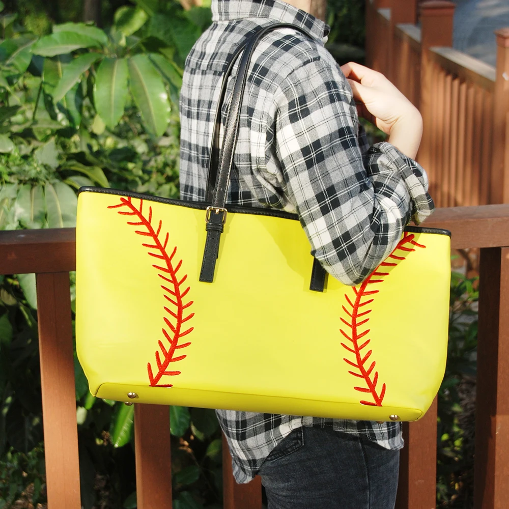 PU BASEBALL TOTE BAGS  (1)