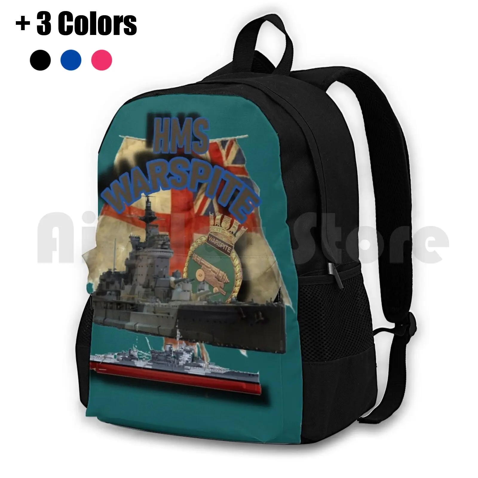 Hms Warspite Outdoor Hiking Backpack 