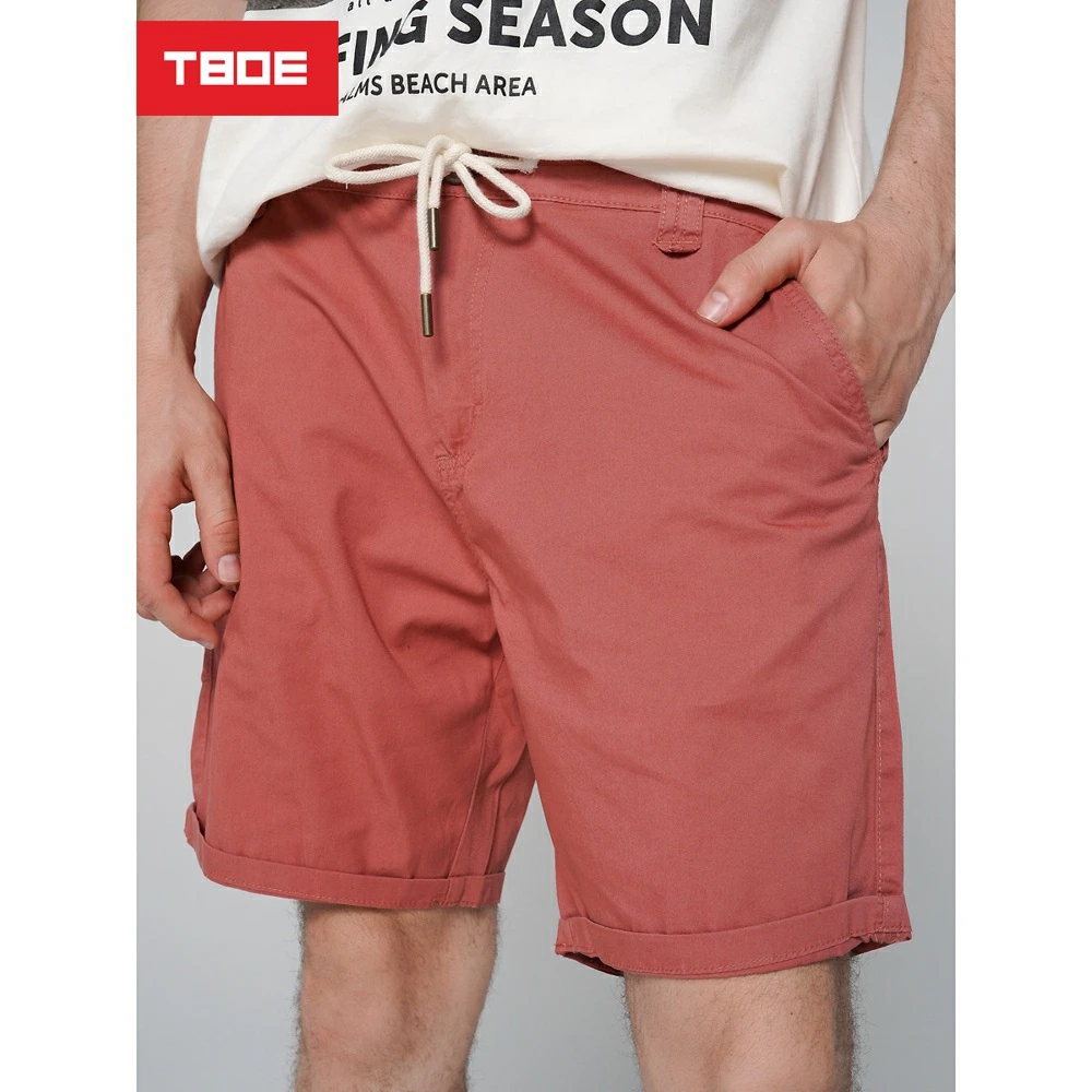 Pantalones cortos para hombre TBOE 98% algodón cortos| AliExpress