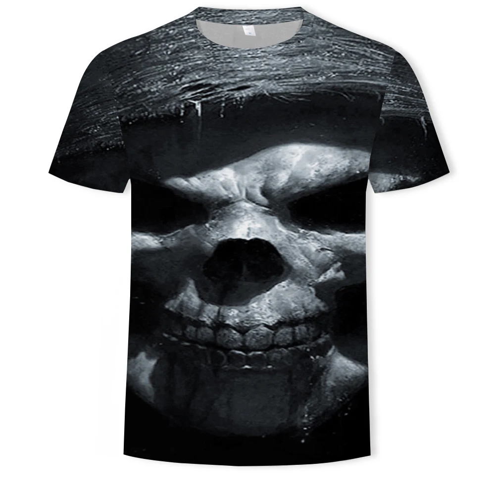 Новая модная мужская футболка с объемным принтом скелета внутренних органов, с круглым вырезом и короткими рукавами, забавная Мужская футболка с аниме на Хэллоуин - Цвет: T1672