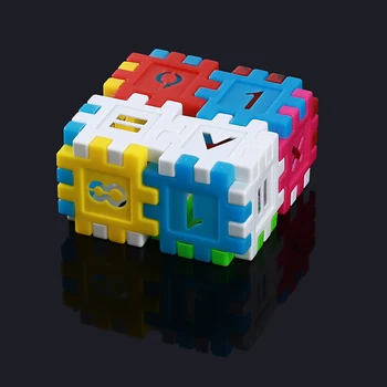 

16 pcs/set Kid Plastic Digital Square Building Blocks Educational Building Blocks Kits Sets For Creativity Desktop Toys
