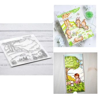

2020 New Metal Cutting Dies and Stamps Passway Background Scrapbooking For Paper Making Embossing Frame Card Craft Sets