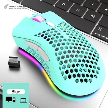 

2.4GHz 1600 DPI Adjustable Honeycomb Gamer Office 7 Keys Wireless Mouse Laptop Desktop Professional Computer Mouse