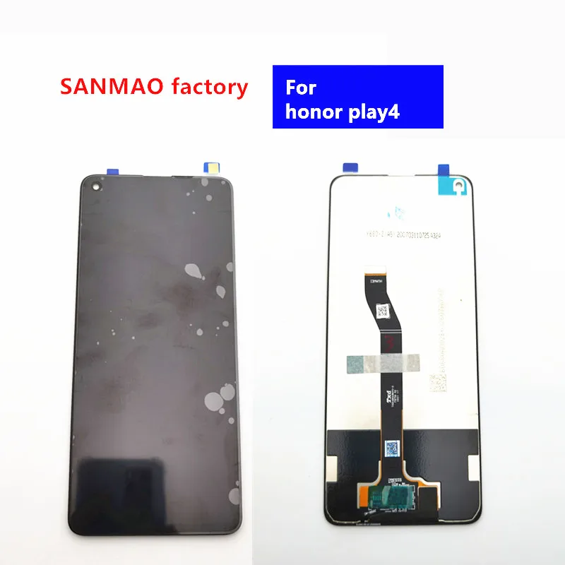 

For Hua wei LCD Display For Hua wei honor play4 Touch Screen Digitizer Assembly Frame with Free tempered Glass