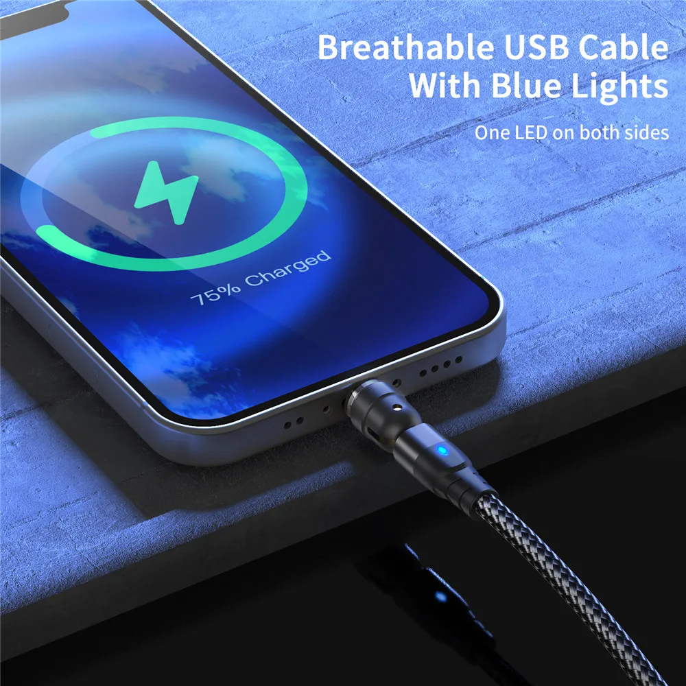 GTWIN Magnetic Cable Fast Charging Magnetic Data Cable Magnet Cable Mobile Phone Type C Cord For iPhone Android Magnetic Cable android charger