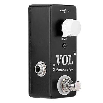 

MOSKYO VOL Attenuator Mini Pedal Electric Guitar Effect Pedal with True Bypass Full Metal Shell Guitar Accessories