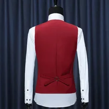 Для Мужчин's торжественное платье жилет Для мужчин Однобортный приталенный облегающий женский жилет универсальные Slim Fit