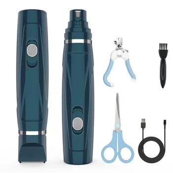 

2020 New Pet Cat And Dog Combo Electric Nail Polisher With Nail Scissors Nail Clippers New