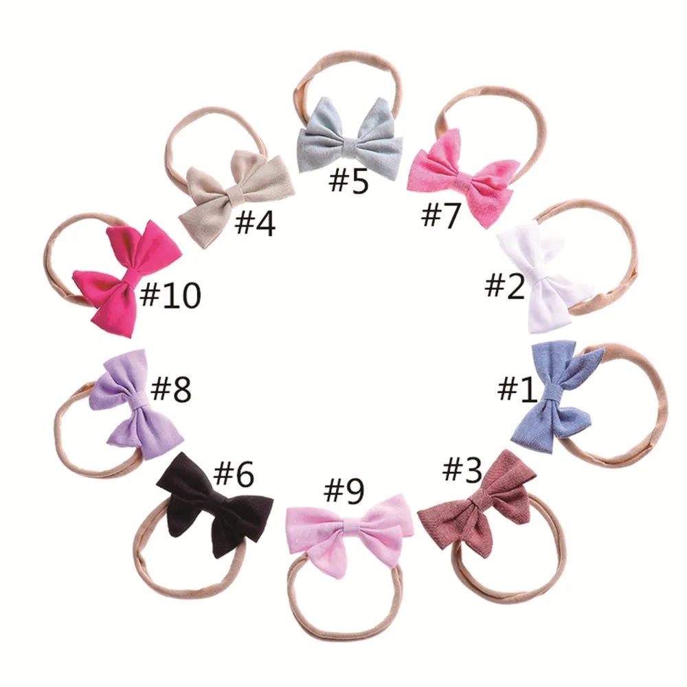 u choose 20 шт./партия, ручная работа, моряк, бант из нейлона, обтягивающие повязки на голову, Детские волосы для девочек, аксессуары, 7,5*5,5 см, милый головной убор, ткань, повязка на голову - Цвет: u choose