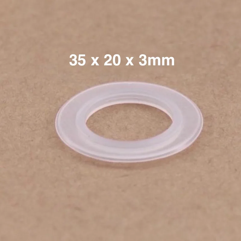 

5x Silicone Flange Washers 35x20x3mm O Ring Sealing Gaskets Insulation Spacer OD35 ID20 UL SGS