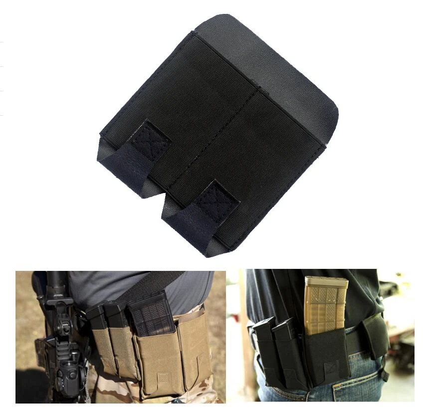 Tactical Double Pistol Mag Pouch for Handguns with Belt Clip Oxford