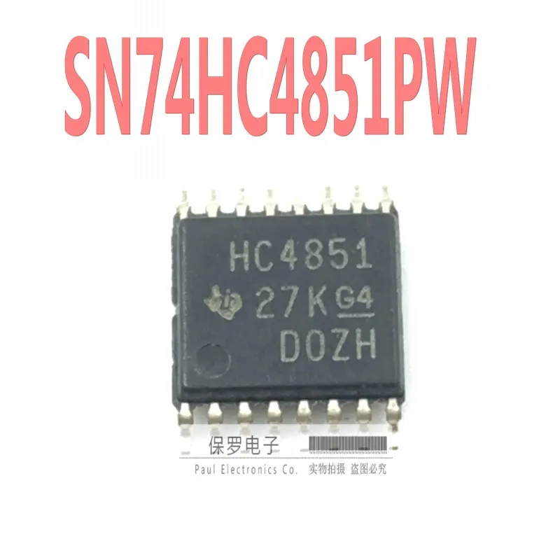 100%  Ƽ÷, SN74HC4851PWR 74HC4851PW HC4851 TSSOP-16  , 10 